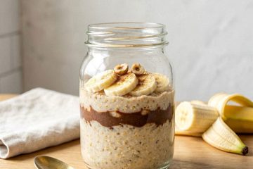 Banana Nutella Overnight Oats Recipe Hero