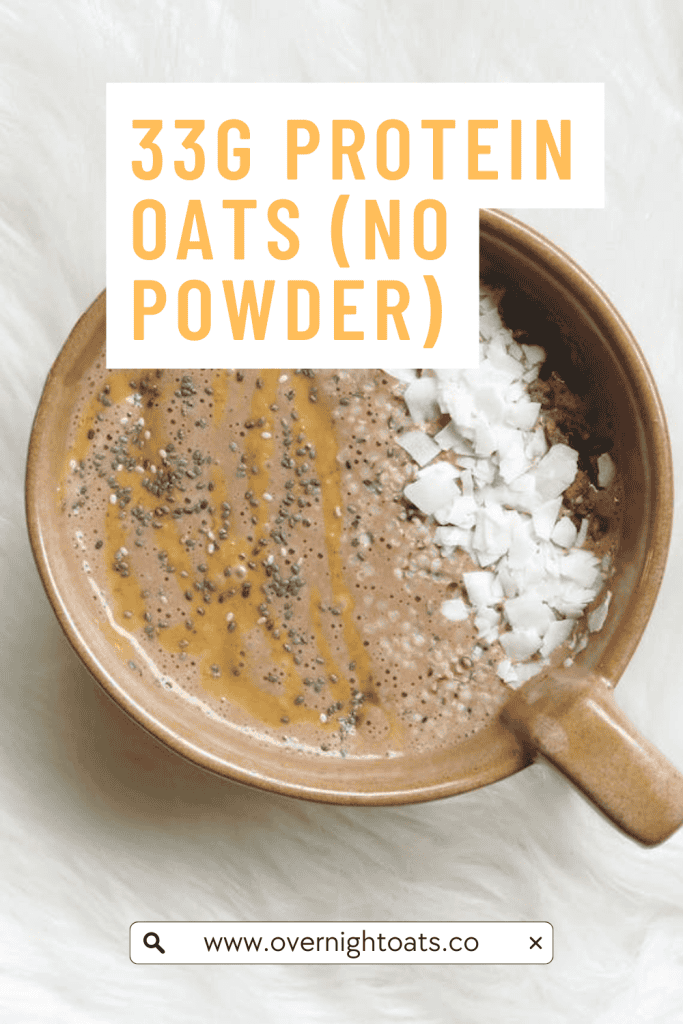 High Protein Overnight Oats Recipe No Protein Powder Pinterest